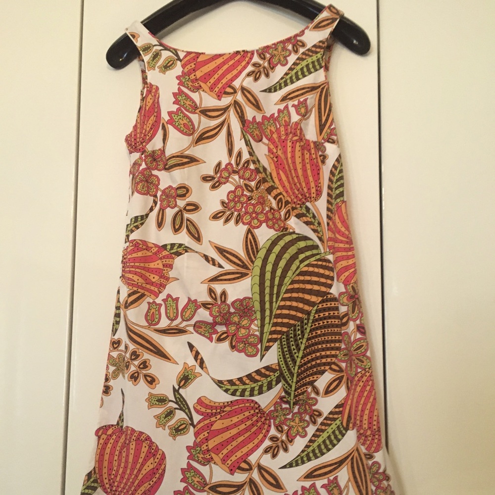 Vibrant colours summer dress.